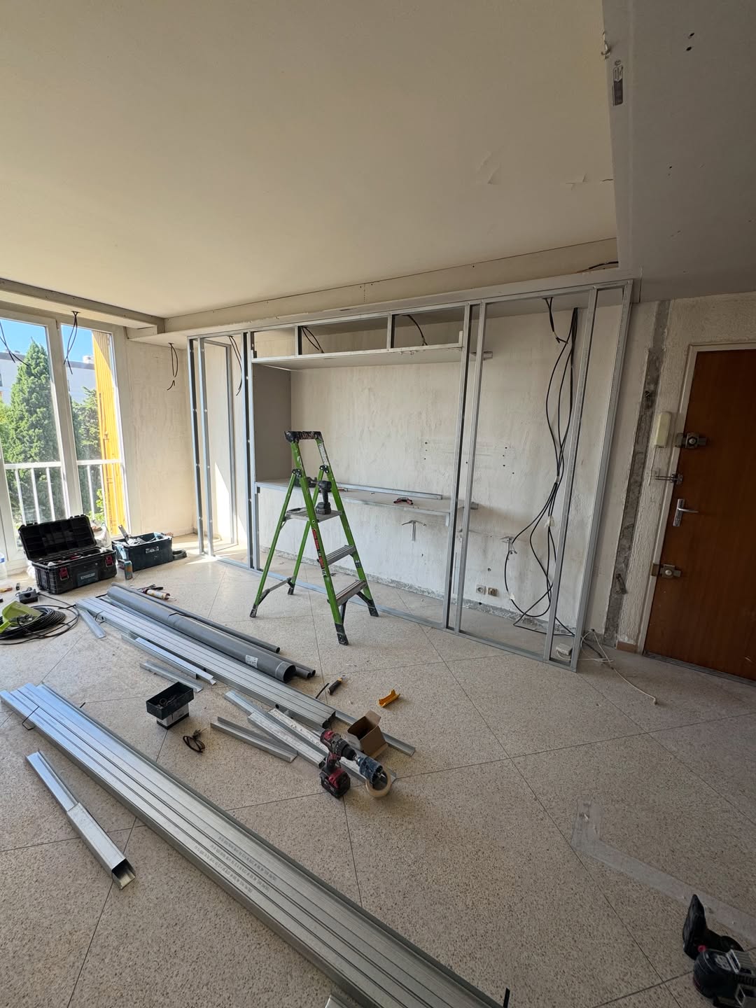 Meuble TV sur mesure en placo